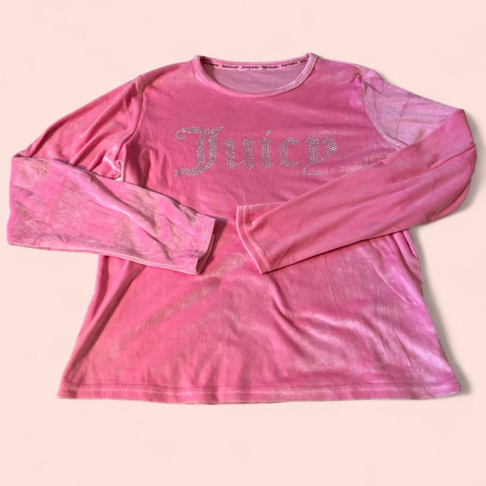 Juicy Couture Pink Velvet Trim Top